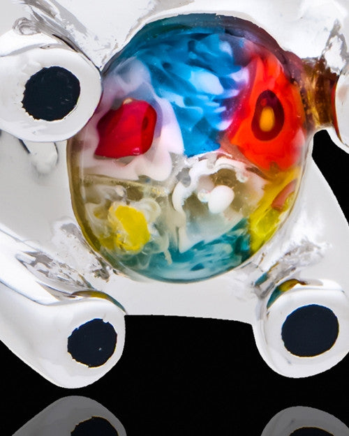 Silver Plated Exuberant Elephant Cremation Urn Pendant