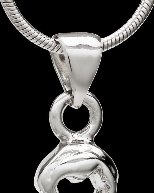 Sterling Silver Heavenly Attendant Cremation Urn Pendant