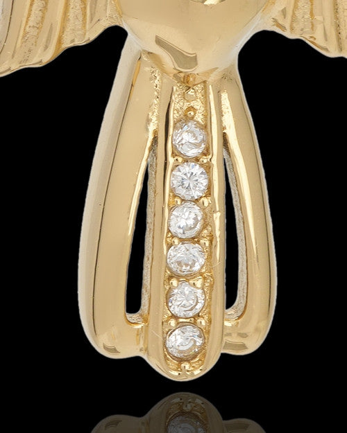 Gold Plated Heavenly Attendant Cremation Urn Pendant