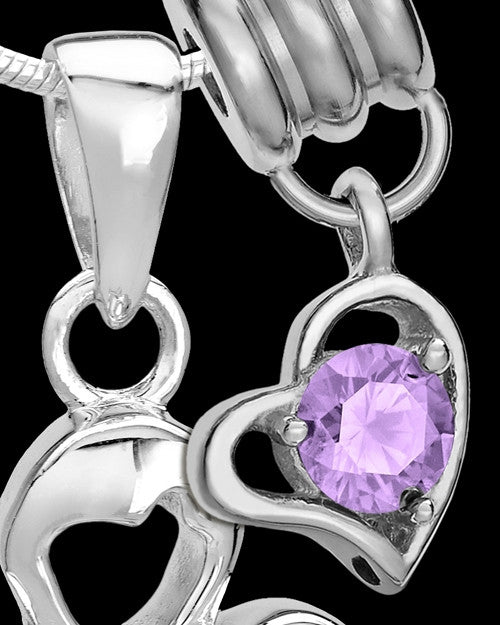 Sterling Silver June Heavenly Attendant Cremation Urn Pendant