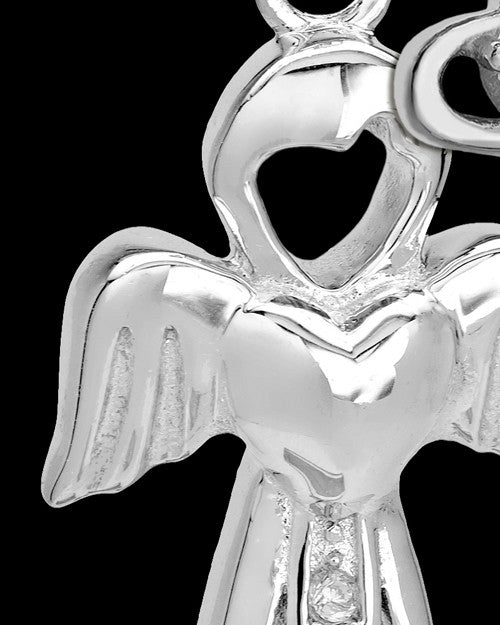 Sterling Silver March Heavenly Attendant Cremation Urn Pendant