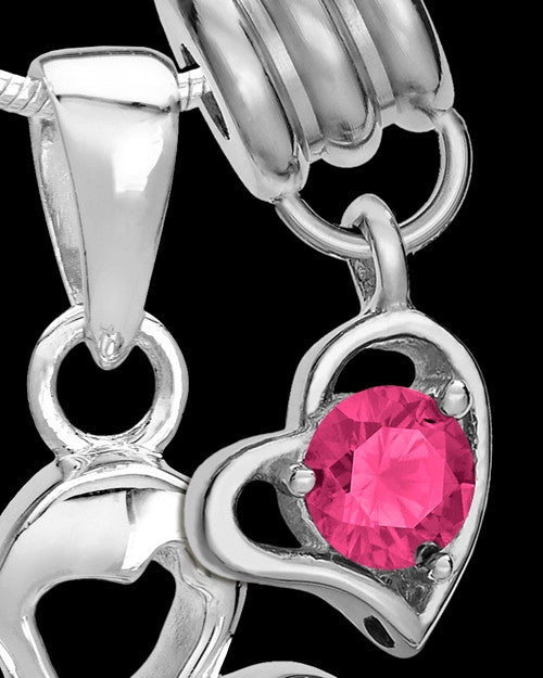 Sterling Silver October Heavenly Attendant Cremation Urn Pendant