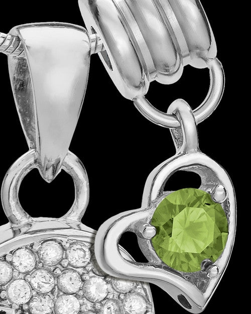 Sterling Silver August Soaring Spirit Cremation Urn Pendant