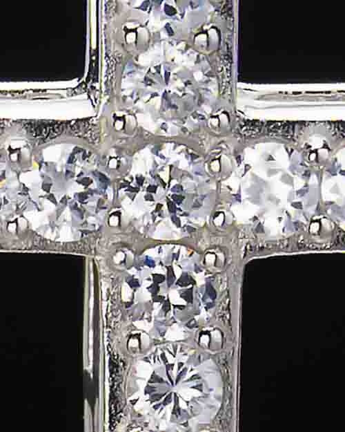 Sterling Silver Saintly Cross Cremation Urn Pendant
