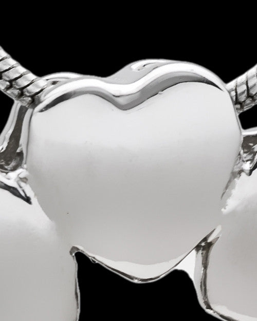 Sterling Silver Faithful Flower Cremation Urn Pendant
