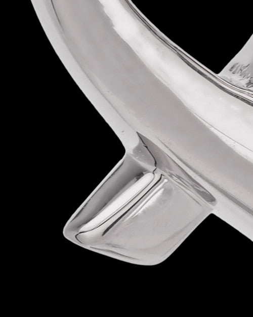 Sterling Silver Ribboned Heart Cremation Urn Pendant