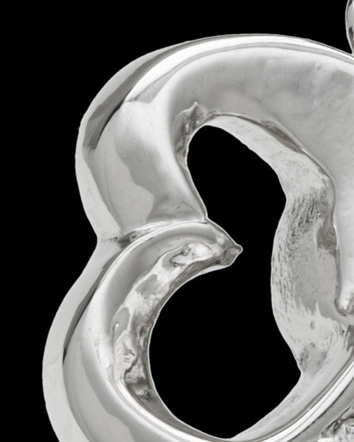 Sterling Silver For All Time Hearts Cremation Urn Pendant
