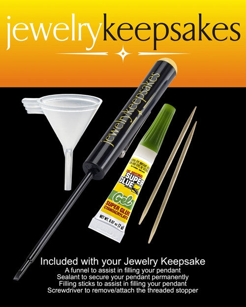 Silver Plated Lillian Cremation Urn Pendant