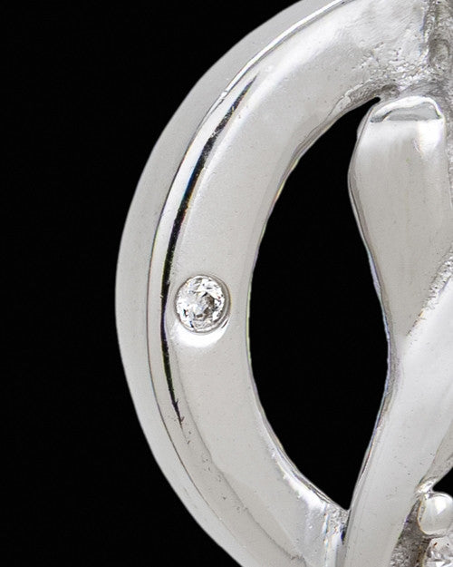 Silver Plated Lillian Cremation Urn Pendant