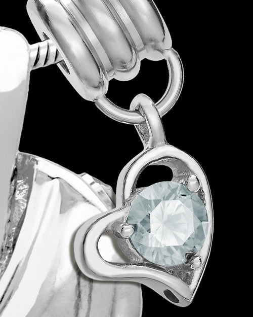 Sterling Silver Grace Cremation Urn Pendant - April