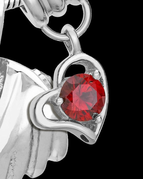Sterling Silver Grace Cremation Urn Pendant - January