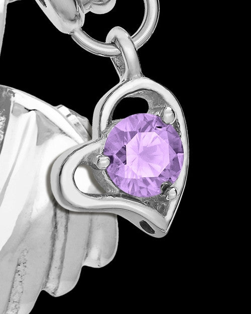 Sterling Silver Grace Cremation Urn Pendant - June