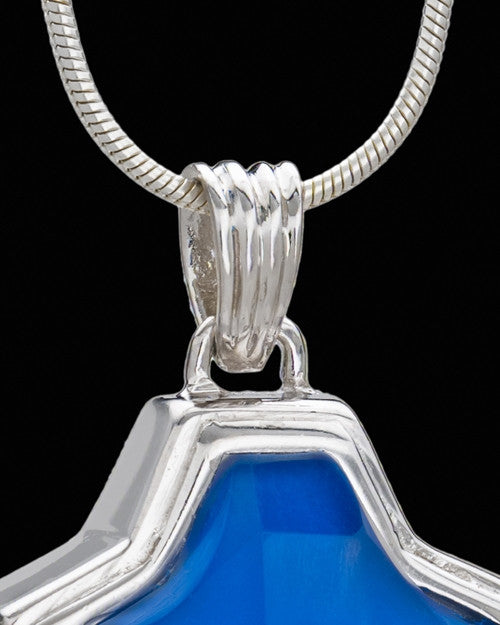 Silver Plated Capable Cross Cremation Urn Pendant