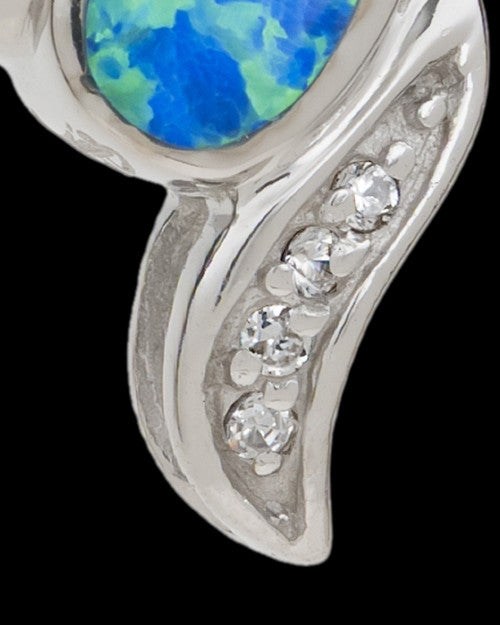 Silver Plated Trickle Cremation Urn Pendant
