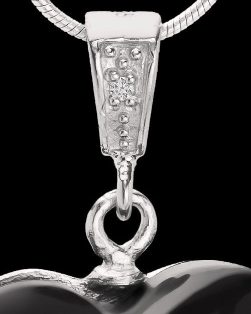 Sterling Silver Bundled Heart Cremation Urn Pendant