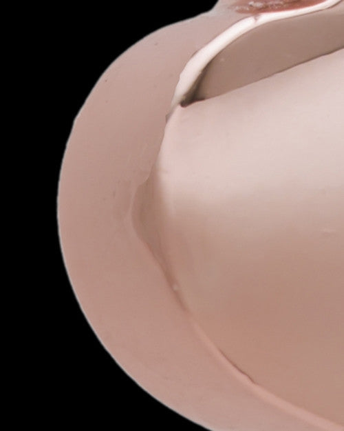 Small Natural Heart Cremation Urn Pendant Rose Gold Plated
