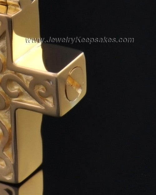 Gold Plated Unity Cross Pendant