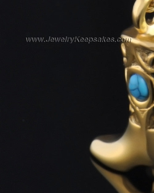 Gold Plated Country Boot Urn Pendant