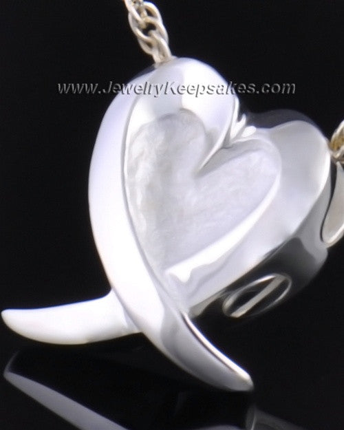 Sterling Silver Wrap Around Heart Pendant
