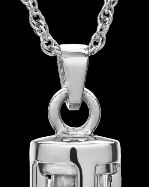 Sterling Silver Hold Me Close Cylinder Keepsake