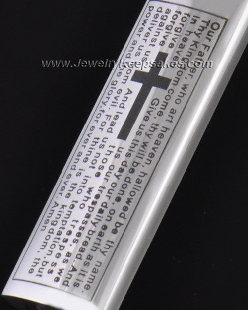 Stainless Steel The Lord's Prayer Cylinder
