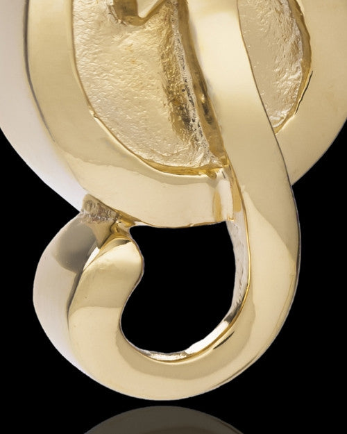Gold Plated Music to My Heart Cremation Necklace