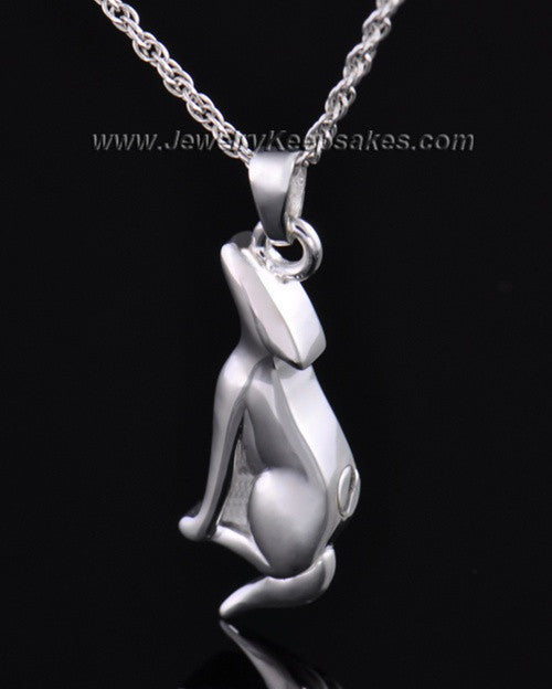 Sterling Silver Delightful Dog Cremation Necklace