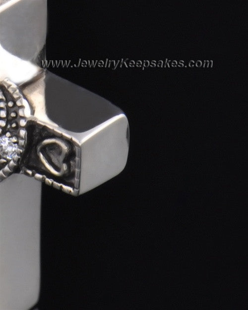 Sterling Silver Turquoise Cross Cremation Necklace