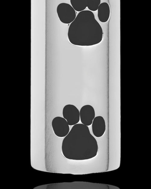Pet Necklace Urn Stainless Steel Black Lasting Imprint