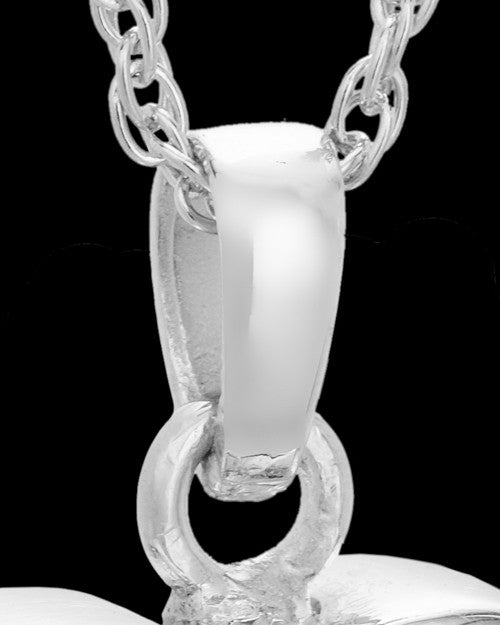 Sterling Silver Blushing Heart Urn Keepsake