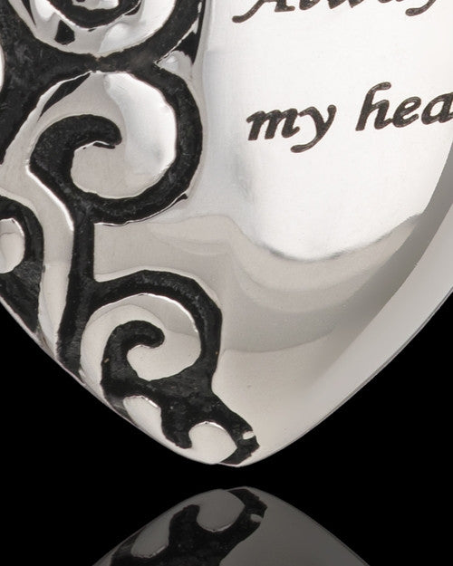 Stainless Decorative Heart Urn Pendant