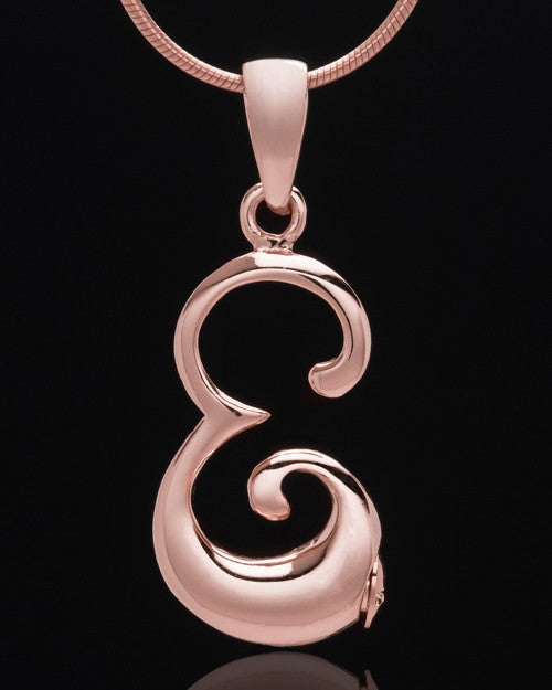 Rose Gold Plated "E" Keepsake Jewelry