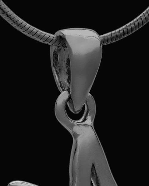Black Plated "M" Keepsake Jewelry