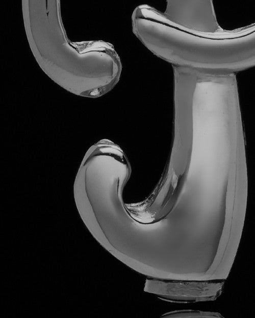 Black Plated "P" Keepsake Jewelry