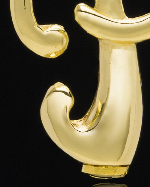 Gold Plated "P" Keepsake Jewelry