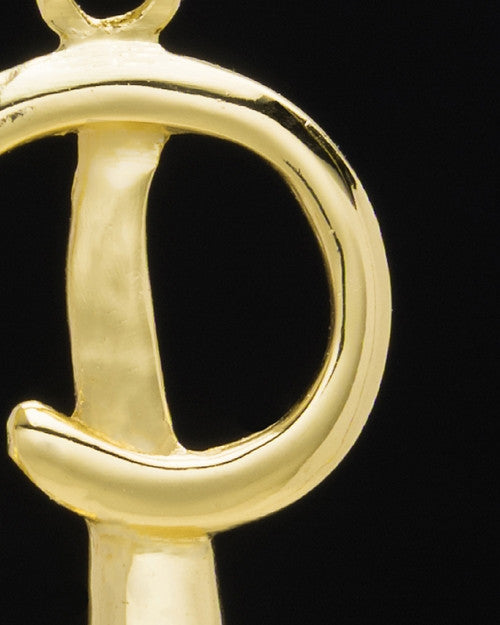 Gold Plated "P" Keepsake Jewelry