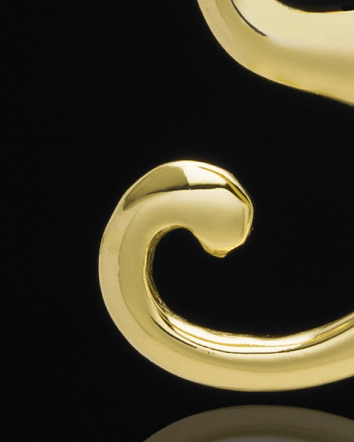 Gold Plated "S" Keepsake Jewelry