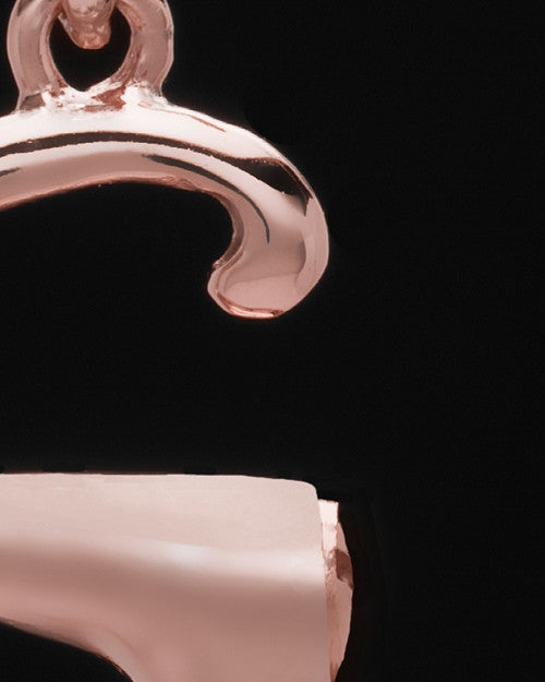 Rose Gold Plated "S" Keepsake Jewelry