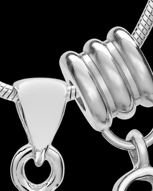 Sterling Silver Gentle Heart April Urn Pendant