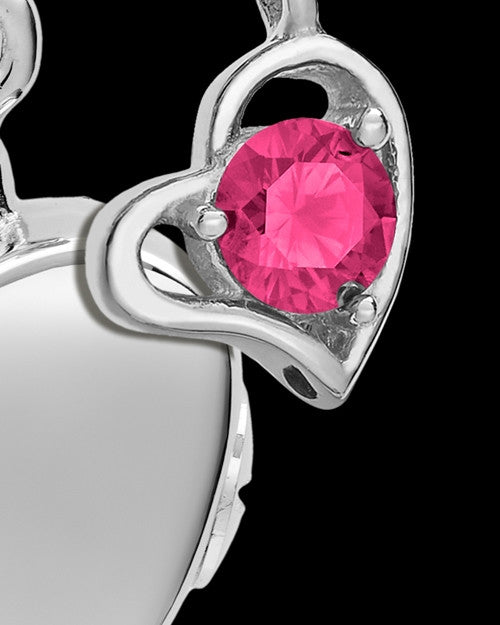 Sterling Silver Gentle Heart October Urn Pendant