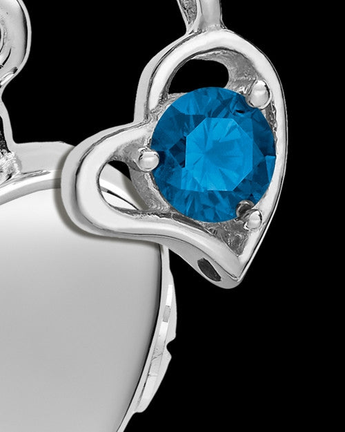 Sterling Silver Gentle Heart September Urn Pendant