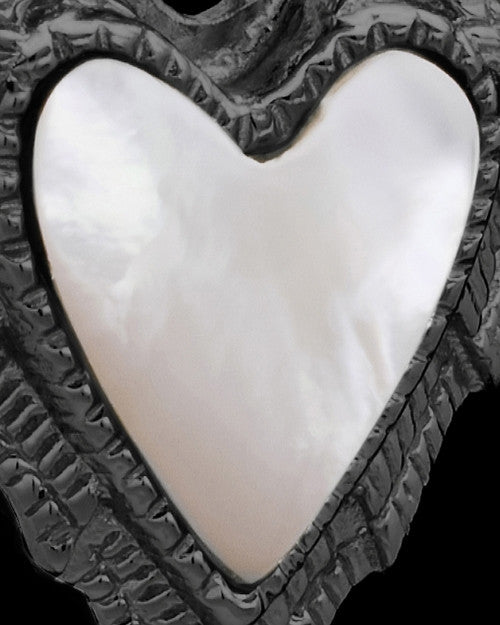 Black Plated Divine Moments Heart Keepsake Jewelry