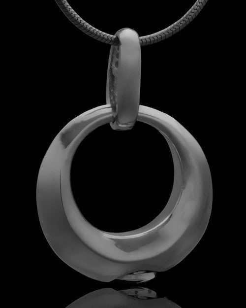 Black Plated Endless Round Keepsake Jewelry