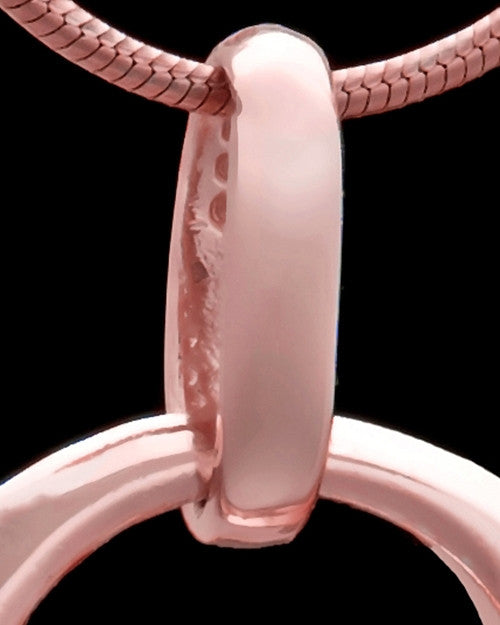 Rose Gold Plated Endless Round Keepsake Jewelry