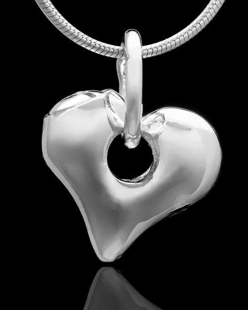 Sterling Silver Stylish Heart Keepsake Jewelry