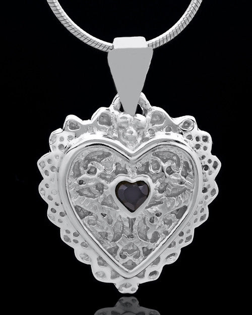 Sterling Silver Garland Heart Keepsake Jewelry