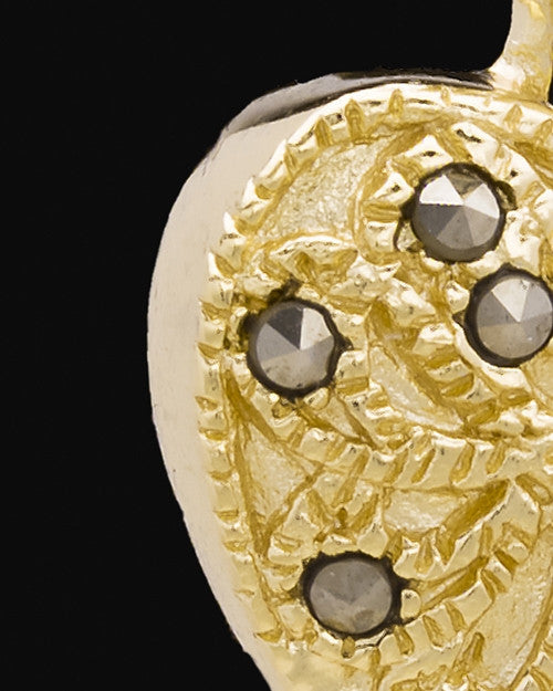 Gold Plated Noble Heart Keepsake Jewelry