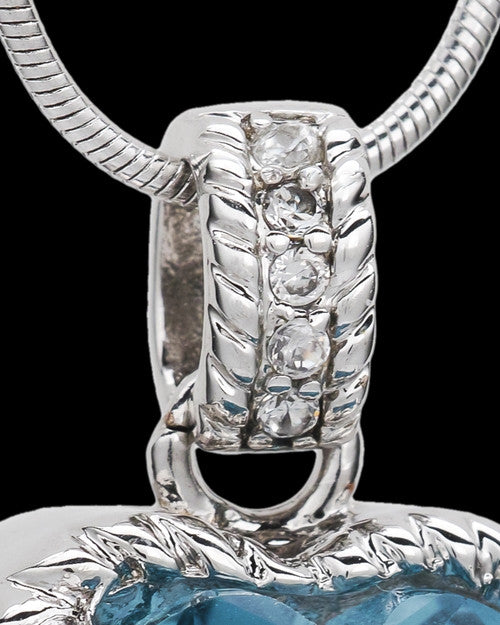 Sterling Silver Seascape Heart Keepsake Jewelry