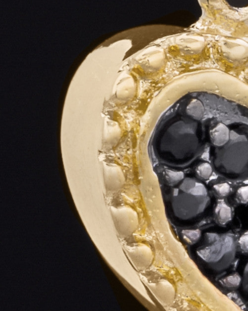 Gold Plated Darkness Heart Keepsake Jewelry