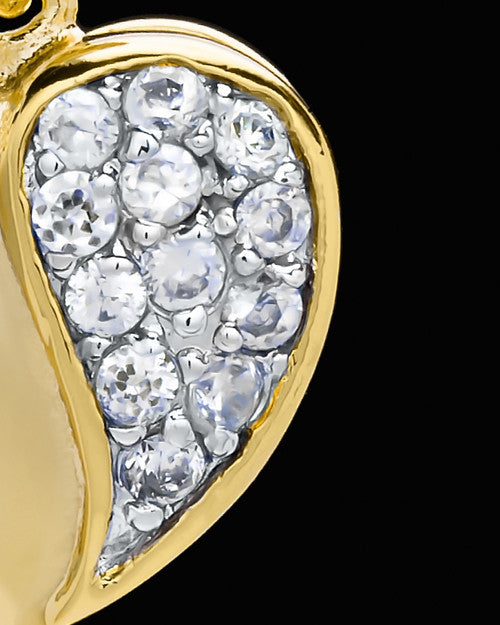 Gold Plated Jeweled Heart Keepsake Jewelry